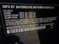 A89: Imperial Blue Metallic 2012 BMW 5 Series 550i xDrive Gran Turismo Color Code