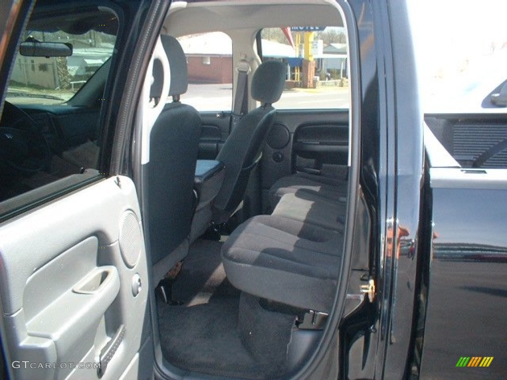 2004 Ram 1500 SLT Quad Cab 4x4 - Black / Dark Slate Gray photo #14