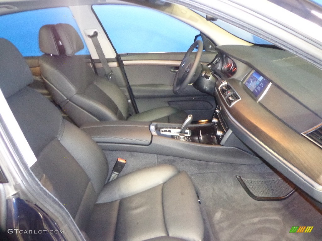Black Interior 2012 BMW 5 Series 550i xDrive Gran Turismo Photo #78481449