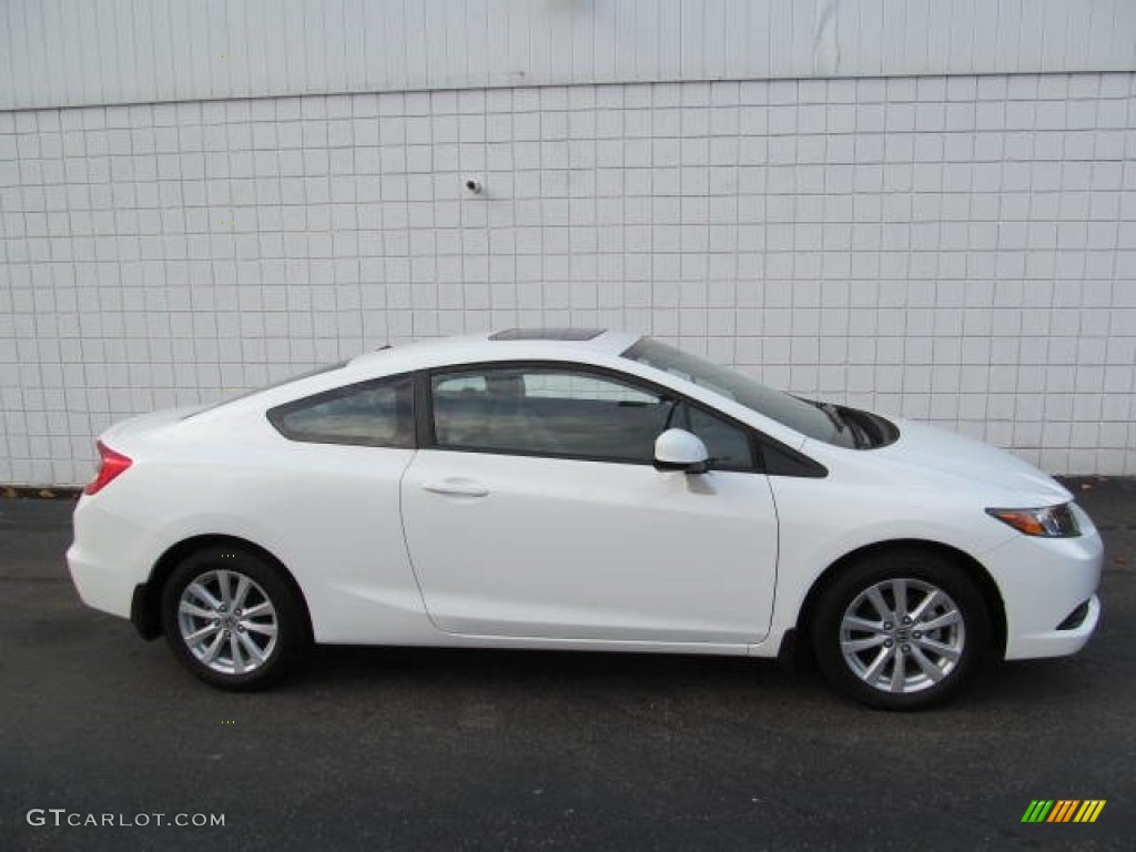 Taffeta White 2012 Honda Civic EX-L Coupe Exterior Photo #78481468
