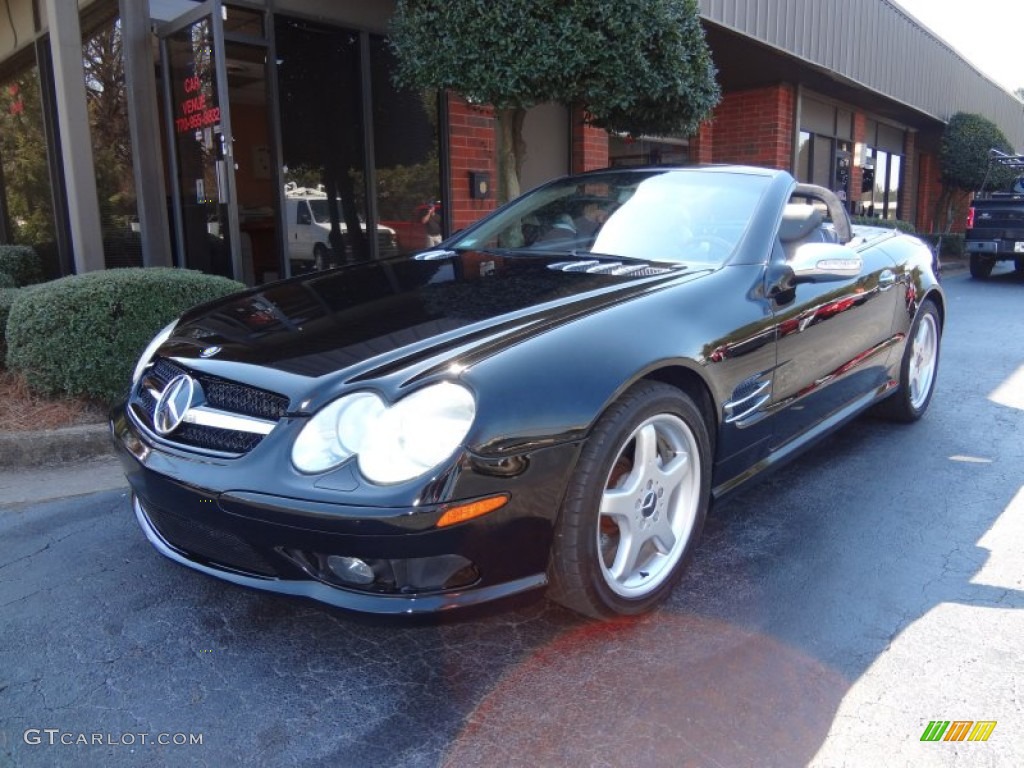 Black 2003 Mercedes-Benz SL 500 Roadster Exterior Photo #78481939