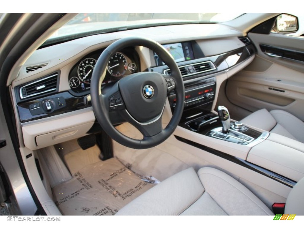 Oyster Interior 2012 BMW 7 Series 750i Sedan Photo #78481994