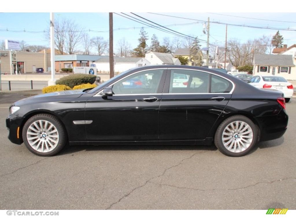 Black Sapphire Metallic 2013 BMW 7 Series 750i xDrive Sedan Exterior Photo #78483146
