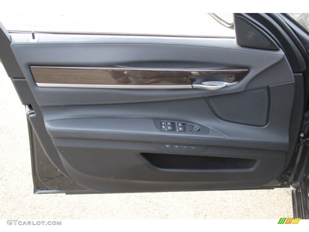 2013 BMW 7 Series 750i xDrive Sedan Black Door Panel Photo #78483160