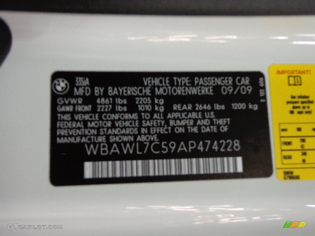 2010 3 Series 335i Convertible - Alpine White / Cream Beige photo #24