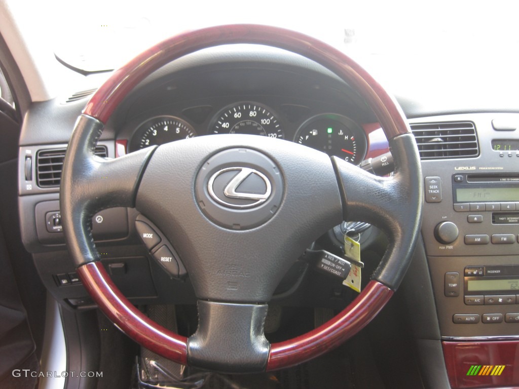 2003 Lexus ES 300 Black Steering Wheel Photo #78483813