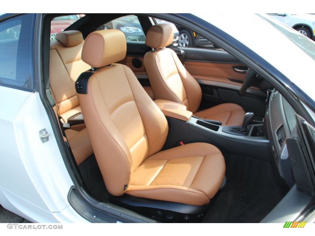 2012 3 Series 328i Coupe - Mineral White Metallic / Saddle Brown photo #27