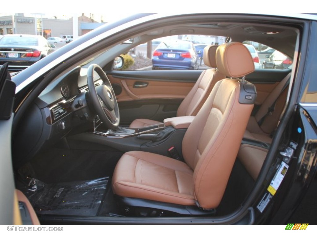2012 3 Series 328i Coupe - Black Sapphire Metallic / Saddle Brown photo #11