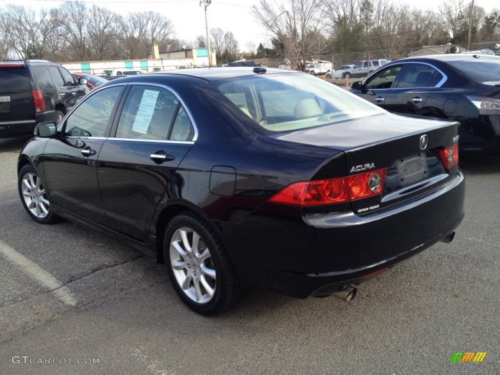 2008 TSX Sedan - Nighthawk Black Pearl / Parchment photo #4