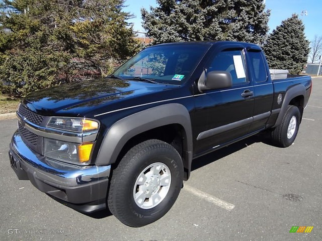 Black 2005 Chevrolet Colorado LS Extended Cab 4x4 Exterior Photo #78484733