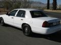 2008 Vibrant White Ford Crown Victoria Police Interceptor  photo #2