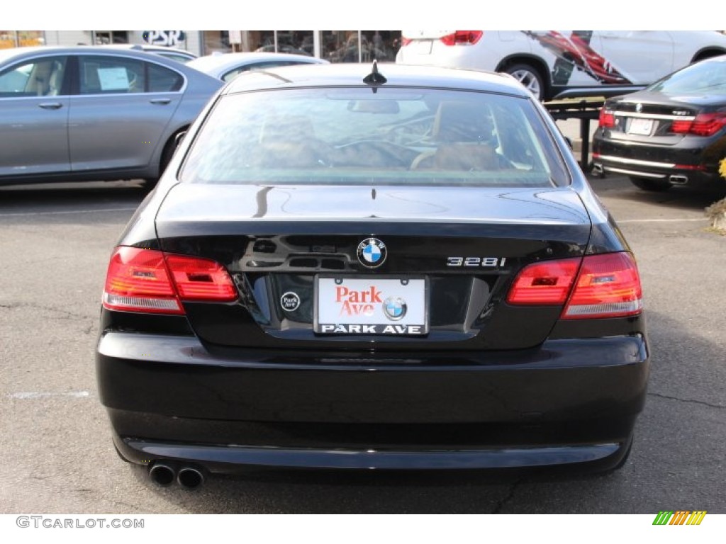 2010 3 Series 328i xDrive Coupe - Black Sapphire Metallic / Saddle Brown Dakota Leather photo #6