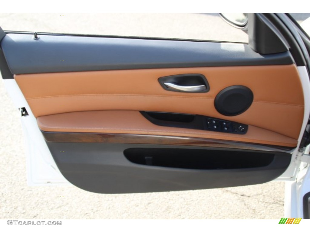 2011 BMW 3 Series 328i xDrive Sedan Saddle Brown Dakota Leather Door Panel Photo #78485415