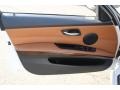 Saddle Brown Dakota Leather Door Panel Photo for 2011 BMW 3 Series #78485415