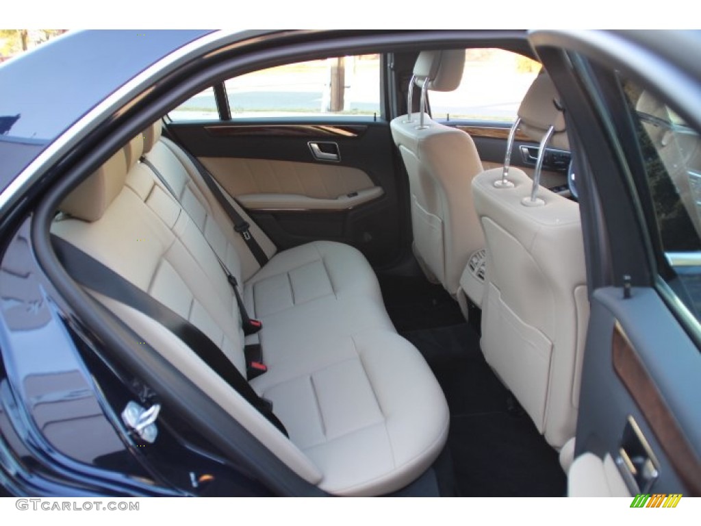 Almond/Black Interior 2012 Mercedes-Benz E 350 4Matic Sedan Photo #78486293