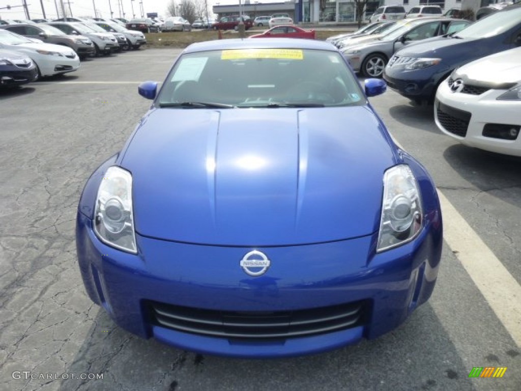 2006 350Z Coupe - Daytona Blue Metallic / Carbon Black photo #2