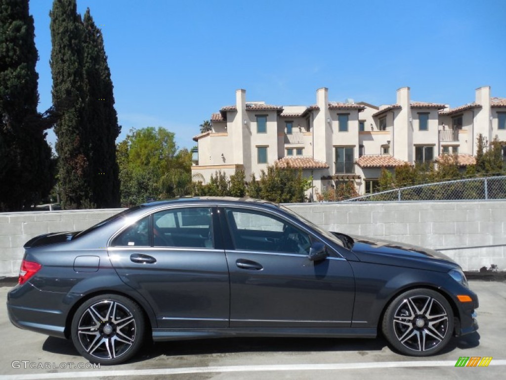 Steel Grey Metallic 2013 Mercedes-Benz C 250 Sport Exterior Photo #78486306
