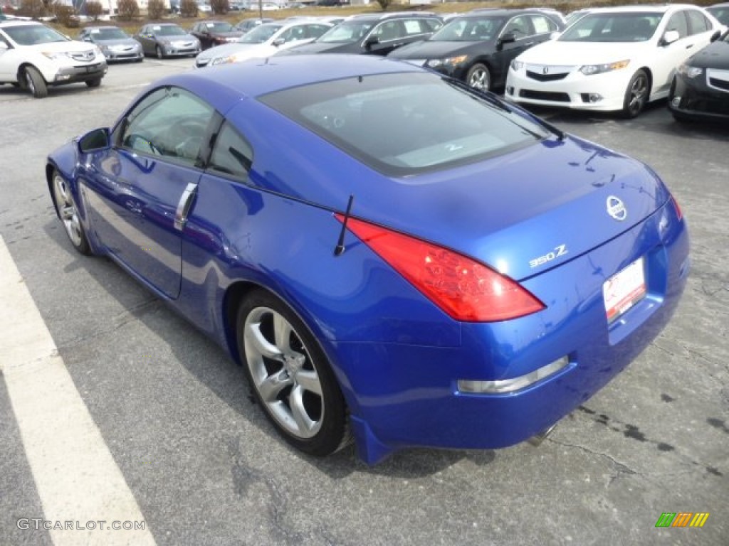 2006 350Z Coupe - Daytona Blue Metallic / Carbon Black photo #4