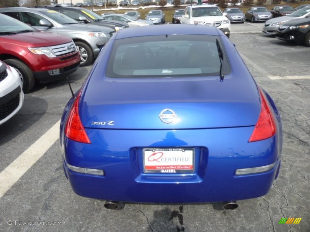 2006 350Z Coupe - Daytona Blue Metallic / Carbon Black photo #5