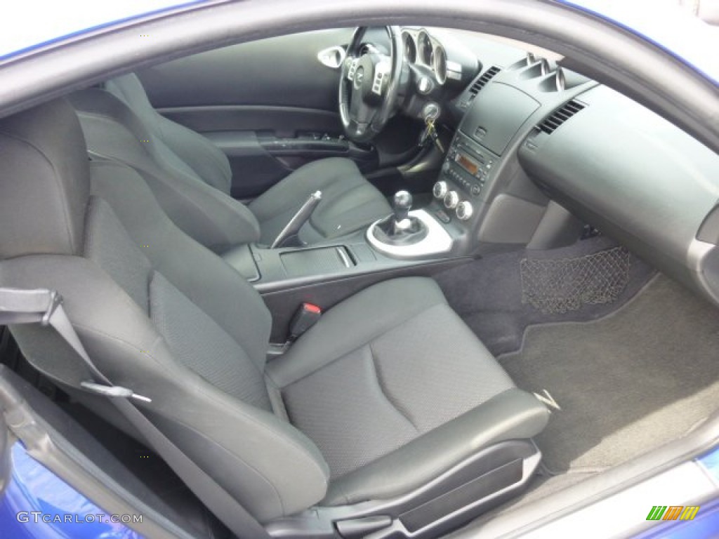 Carbon Black Interior 2006 Nissan 350Z Coupe Photo #78486428