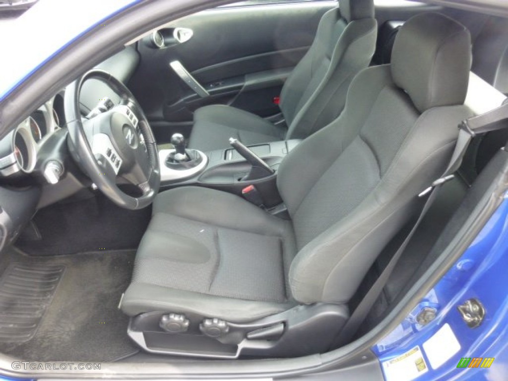 Carbon Black Interior 2006 Nissan 350Z Coupe Photo #78486488