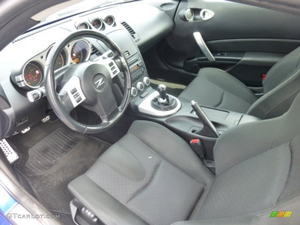 Carbon Black Interior 2006 Nissan 350Z Coupe Photo #78486497