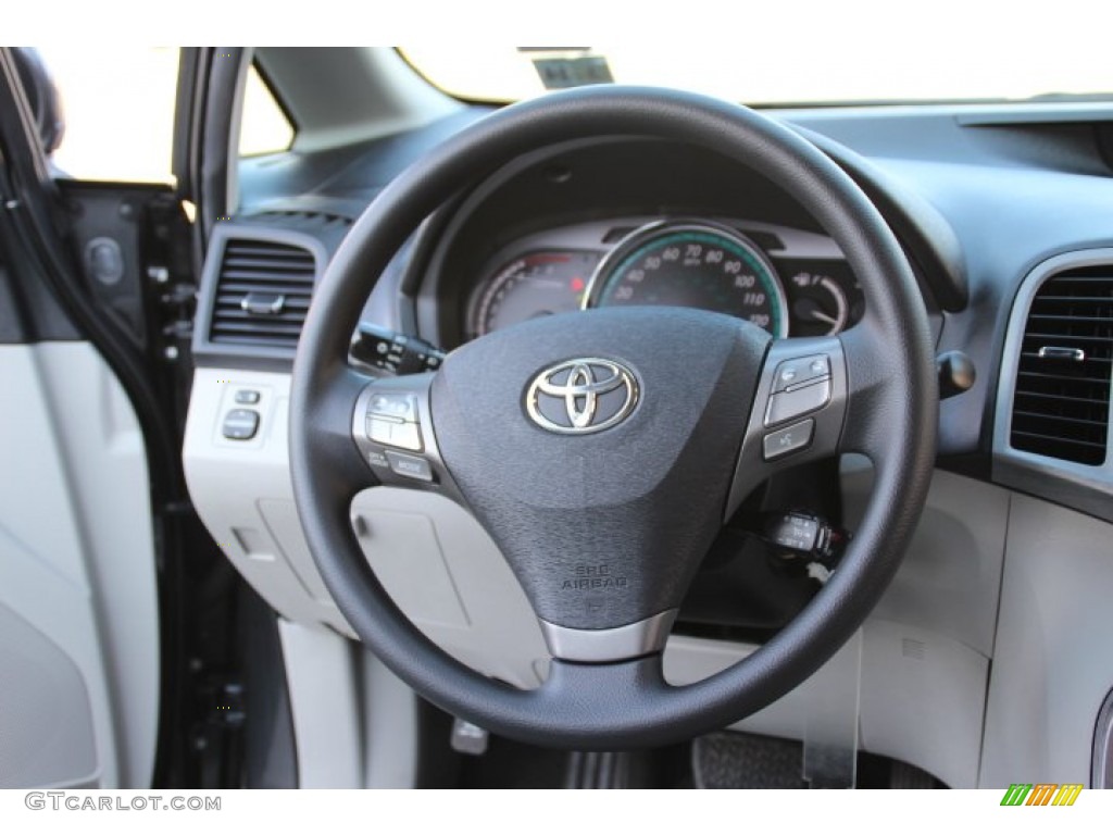 2010 Toyota Venza V6 Gray Steering Wheel Photo #78486702