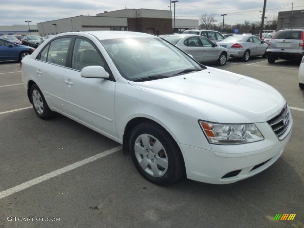 Powder White Pearl 2009 Hyundai Sonata GLS Exterior Photo #78487145