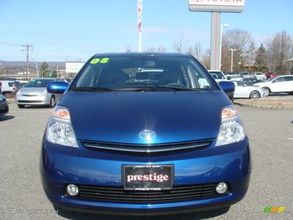 2008 Prius Hybrid - Spectra Blue Mica / Gray photo #2