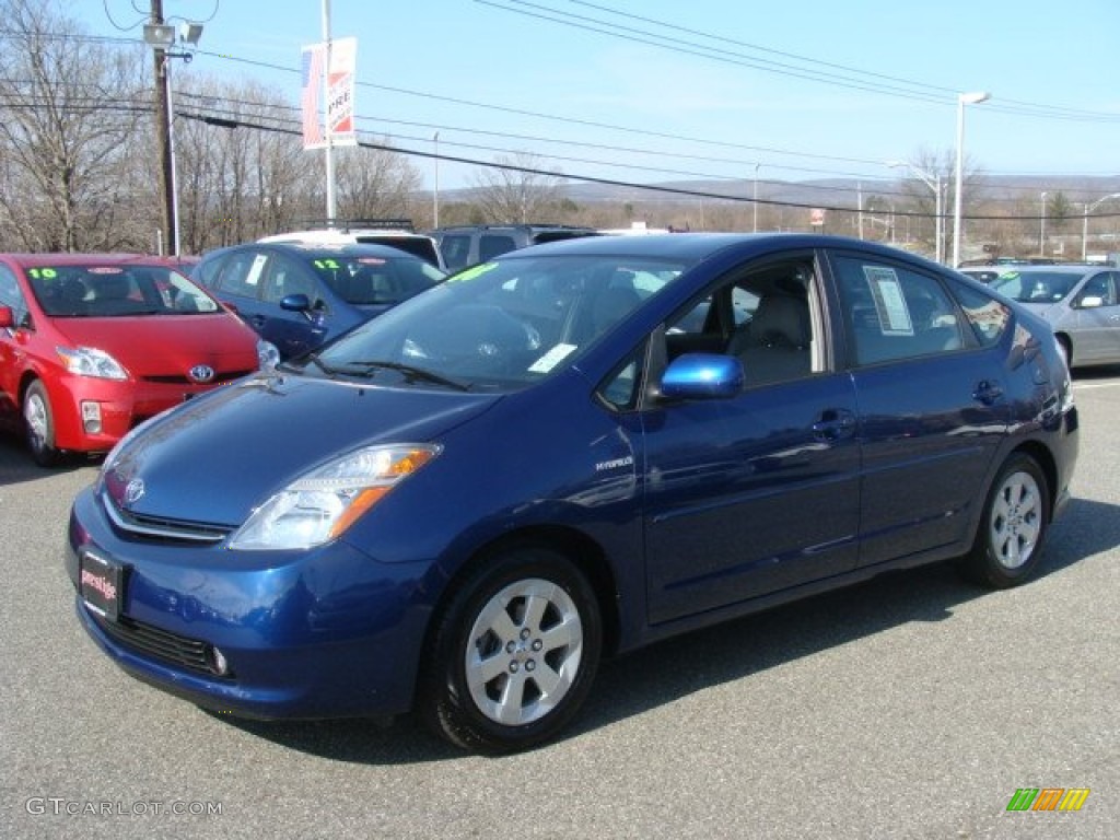 2008 Prius Hybrid - Spectra Blue Mica / Gray photo #3