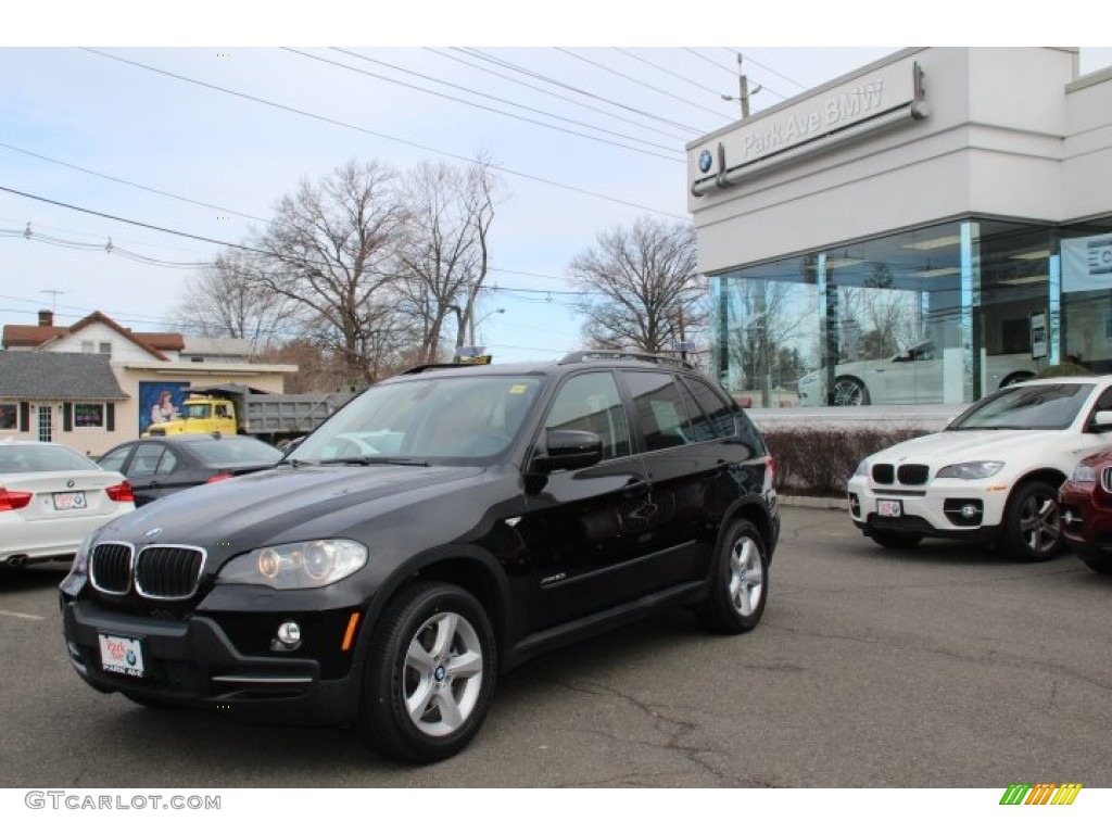 2009 X5 xDrive30i - Jet Black / Saddle Brown Nevada Leather photo #1