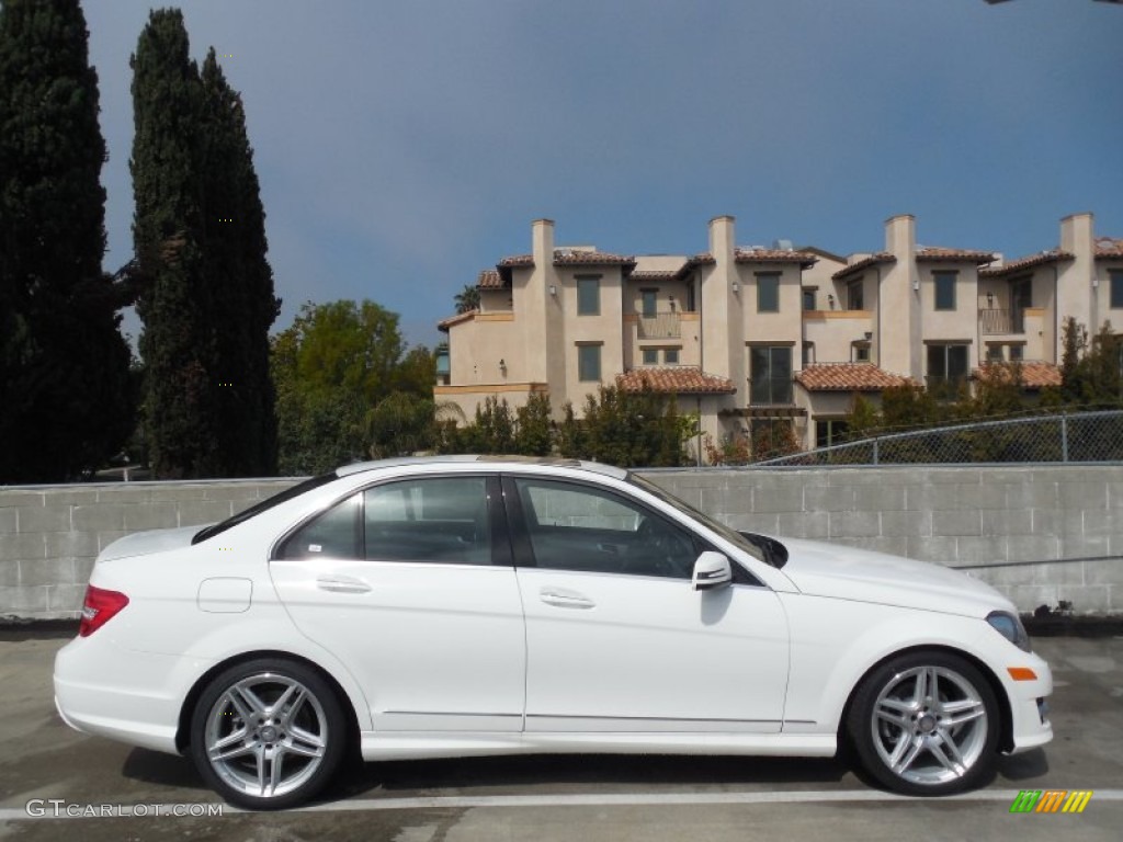 Polar White 2013 Mercedes-Benz C 250 Sport Exterior Photo #78487892
