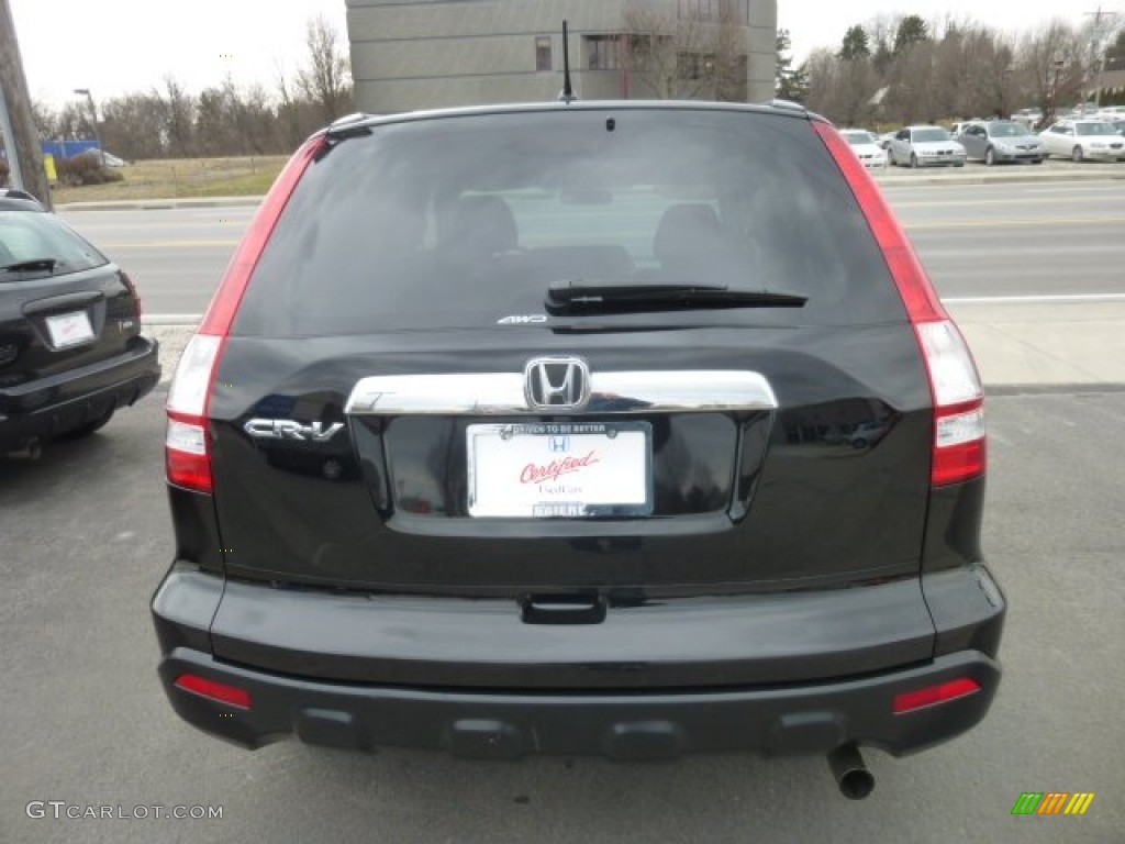 2009 CR-V EX 4WD - Crystal Black Pearl / Black photo #5