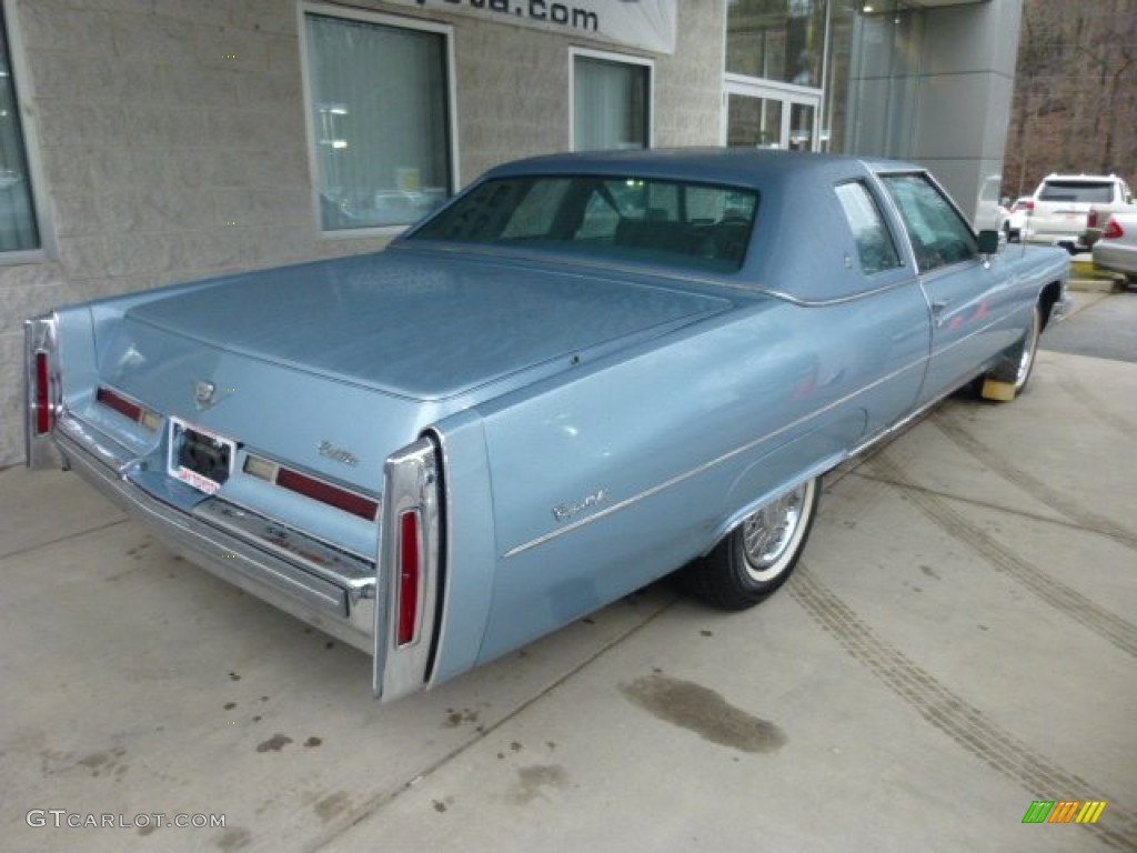 Innsbruck Blue Metallic 1976 Cadillac DeVille Coupe Exterior Photo #78488486