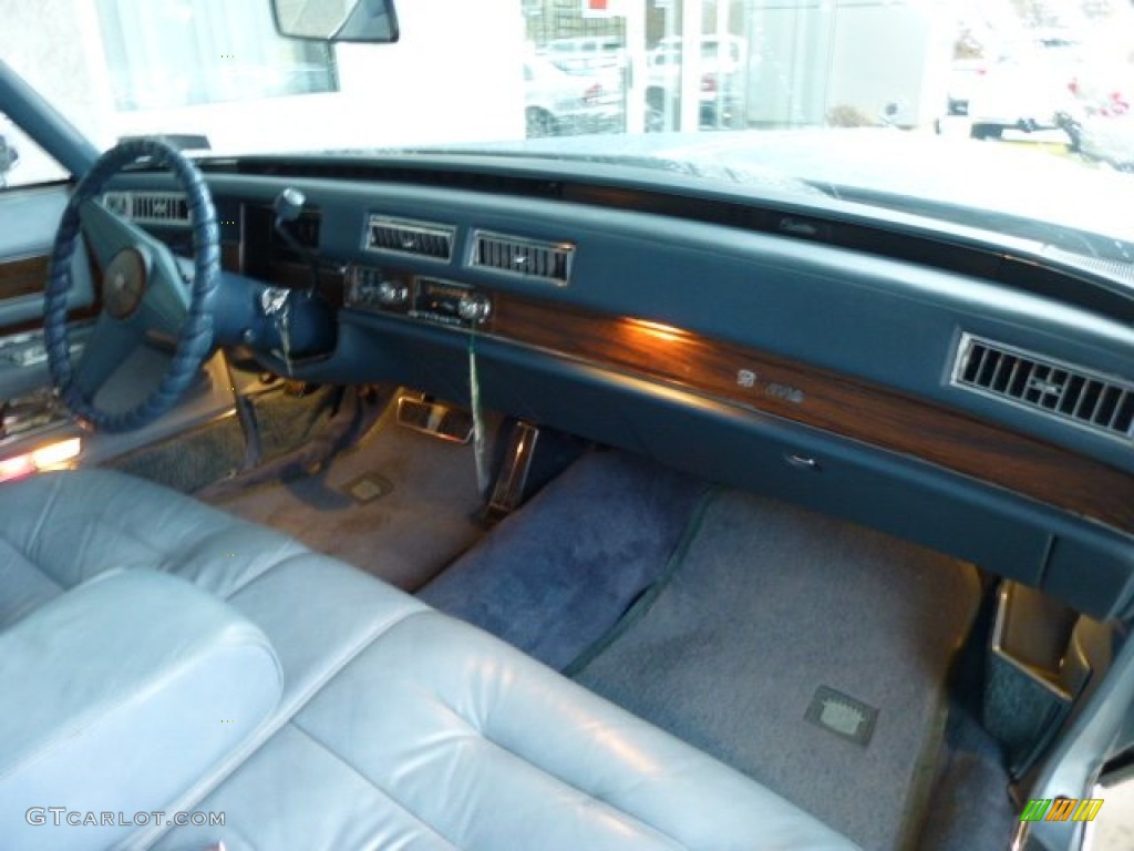 1976 Cadillac DeVille Coupe Antique Light Blue Dashboard Photo #78488606