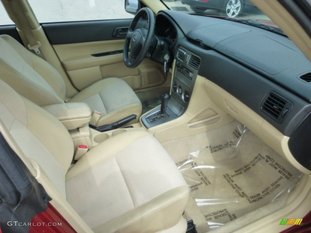 Desert Beige Interior 2007 Subaru Forester 2.5 X Photo #78488642