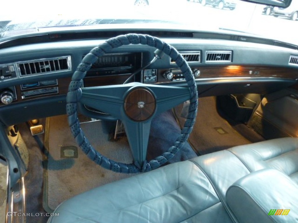 1976 Cadillac DeVille Coupe Antique Light Blue Dashboard Photo #78488646