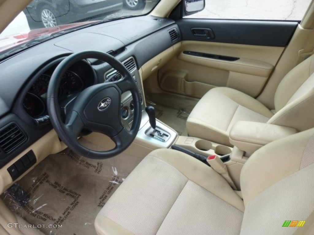 Desert Beige Interior 2007 Subaru Forester 2.5 X Photo #78488762