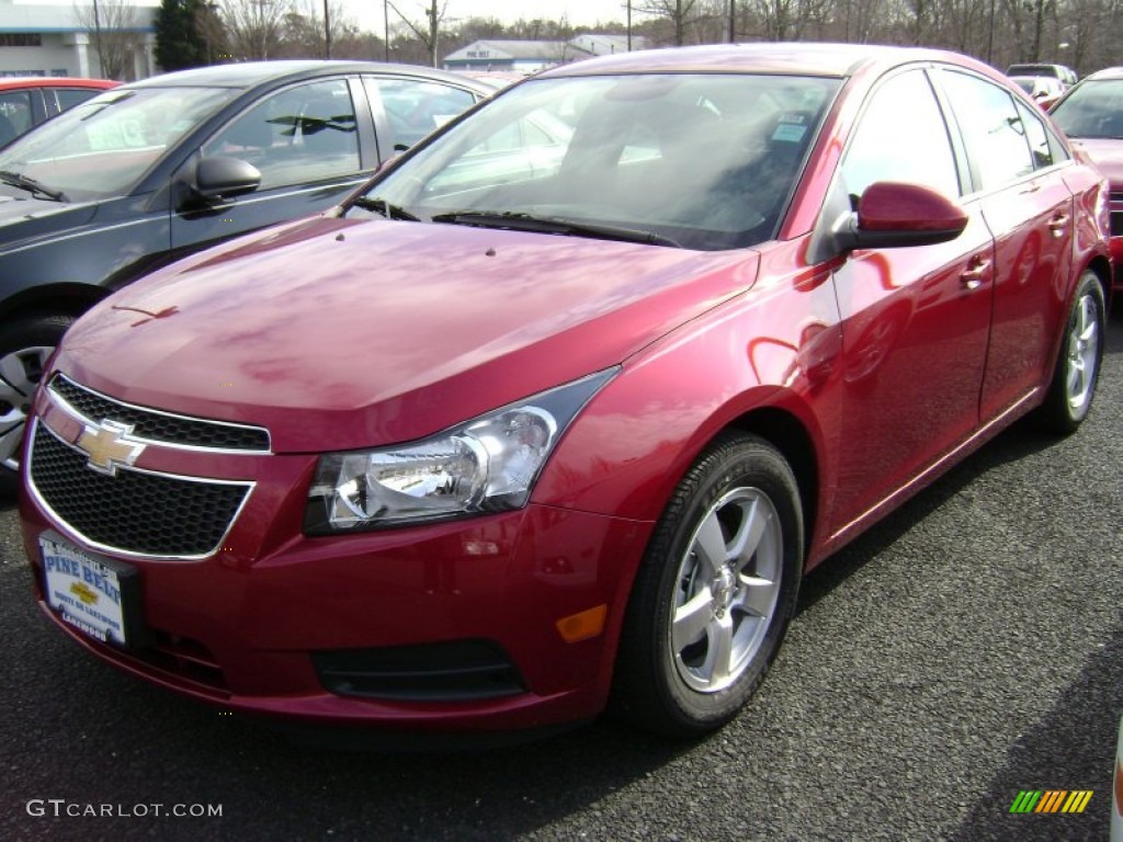 2013 Cruze LT - Crystal Red Metallic Tintcoat / Jet Black photo #1