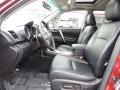 2010 Toyota Highlander Black Interior Front Seat Photo