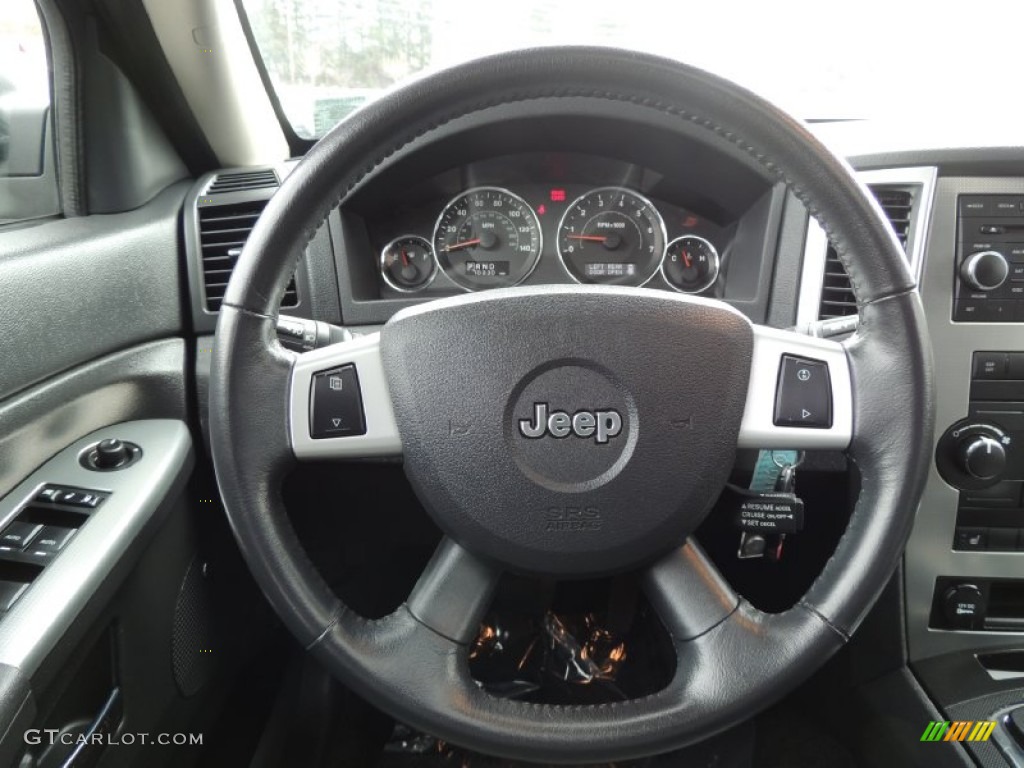 2009 Jeep Grand Cherokee Laredo 4x4 Medium Slate Gray/Dark Slate Gray Steering Wheel Photo #78491632