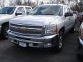 2013 Silver Ice Metallic Chevrolet Silverado 1500 LT Extended Cab 4x4  photo #1