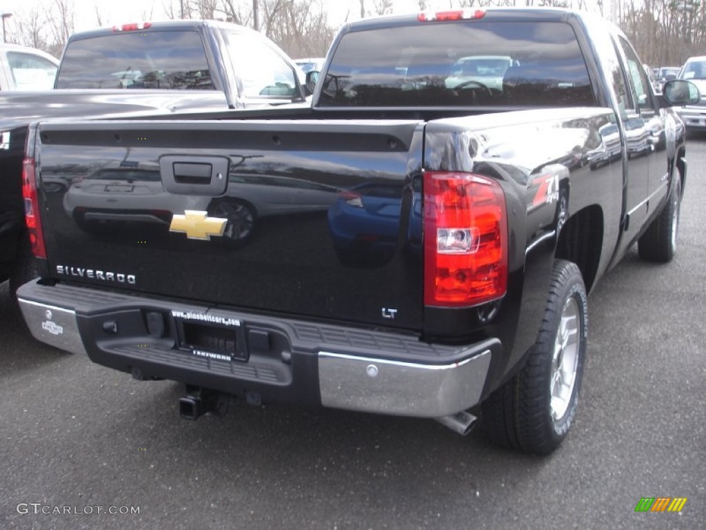 2013 Silverado 1500 LT Extended Cab 4x4 - Black / Ebony photo #4