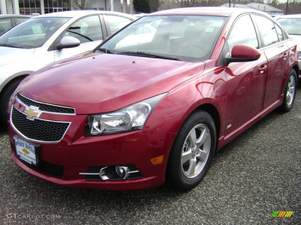 2013 Cruze LT/RS - Crystal Red Metallic Tintcoat / Jet Black/Sport Red photo #1