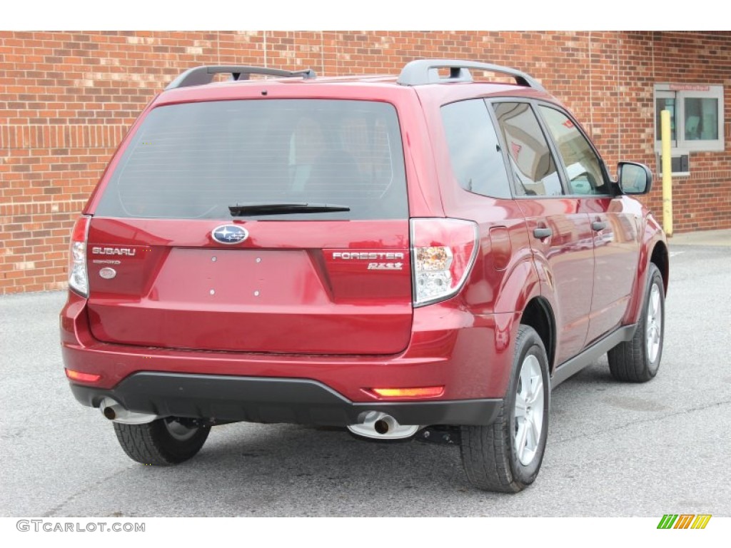 2012 Forester 2.5 X - Camellia Red Pearl / Platinum photo #14