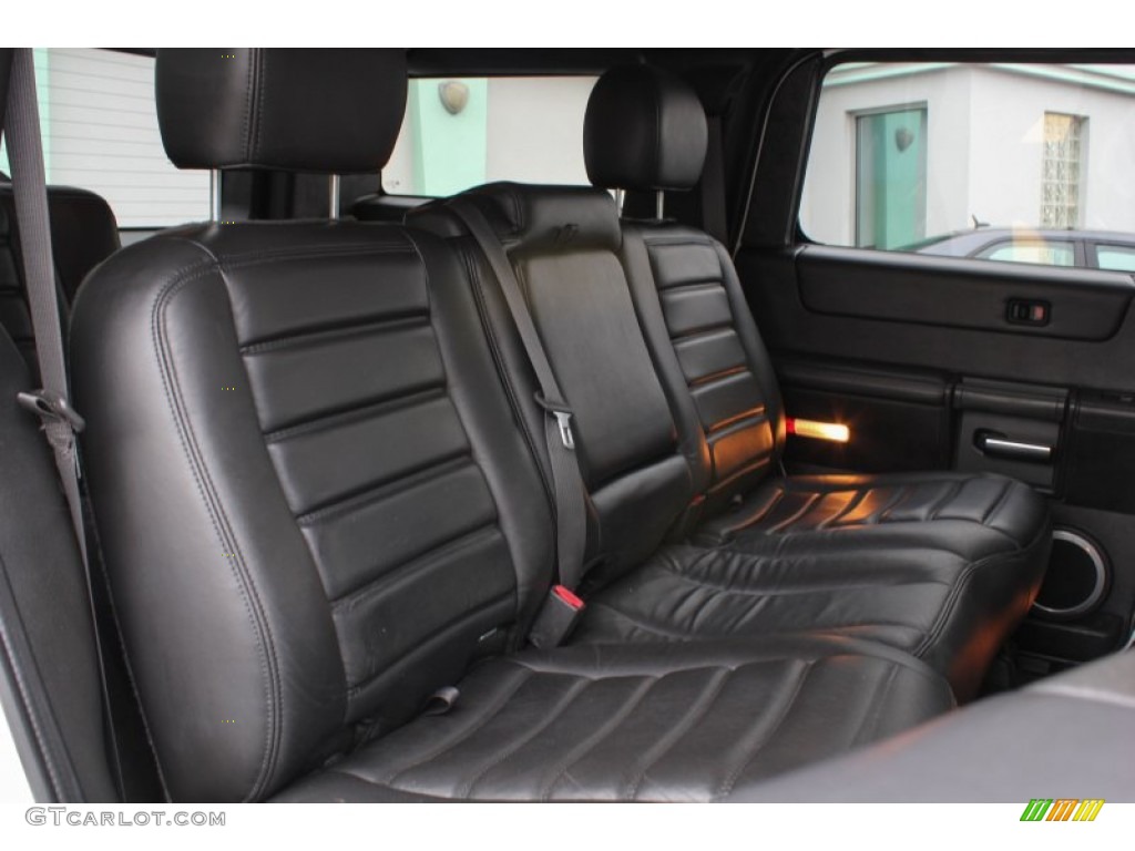 Ebony Black Interior 2007 Hummer H2 SUV Photo #78495098