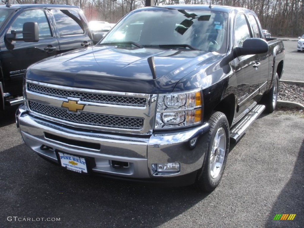 2013 Silverado 1500 LT Extended Cab 4x4 - Black / Ebony photo #1