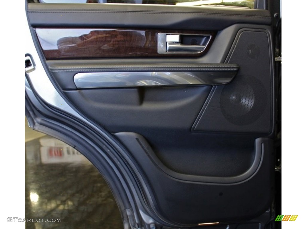 2010 Land Rover Range Rover Sport HSE Ebony/Lunar Stitching Door Panel Photo #78495707