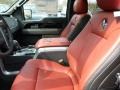 Limited Unique Red Leather Front Seat Photo for 2013 Ford F150 #78495713