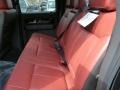 Limited Unique Red Leather Rear Seat Photo for 2013 Ford F150 #78495727